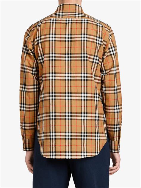 burberry rainbow check shirt|Burberry Check button up shirt.